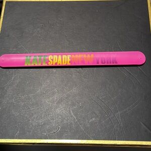 Kate Spade Pink and Yellow Slap Bracelet